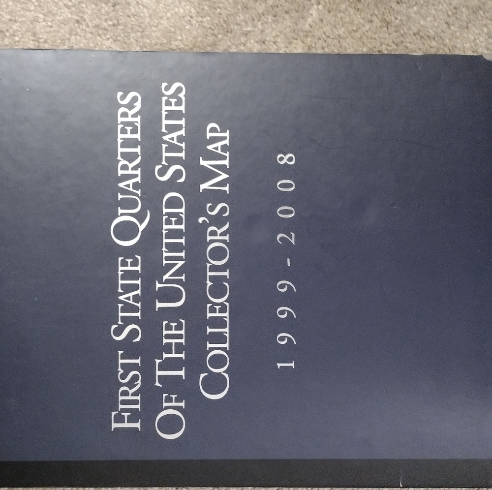 First State Quarters Of the United States Collectors Map 1999-2008